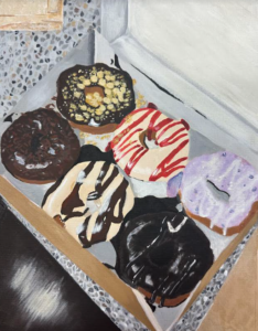 DonutsBy Tessa Armstrong Acrylic Painting
